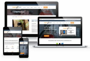 eCommerce website design examples from ADVAN displayed on desktop, laptop, and mobile.